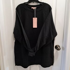 Parasuco Maternity Sweatshirt Black Crewneck Women's XXL